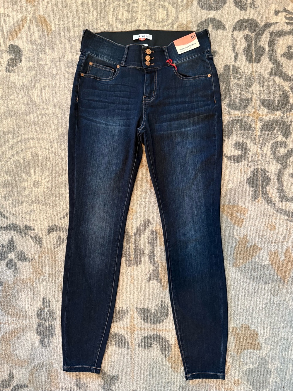 ARULA Altar'd State High Rise Stretch Skinny Jeans Dark Wash Size 10 NWT
